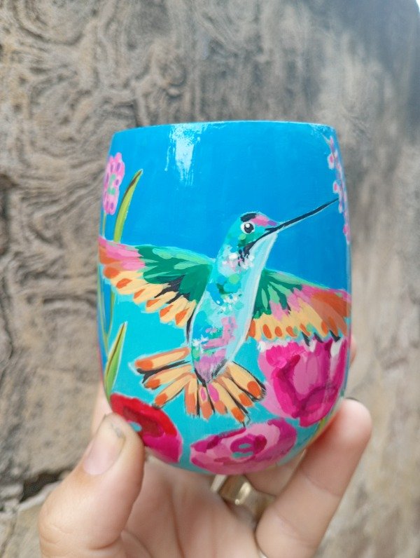 Producto - Mate Colibrí Flor de Verano