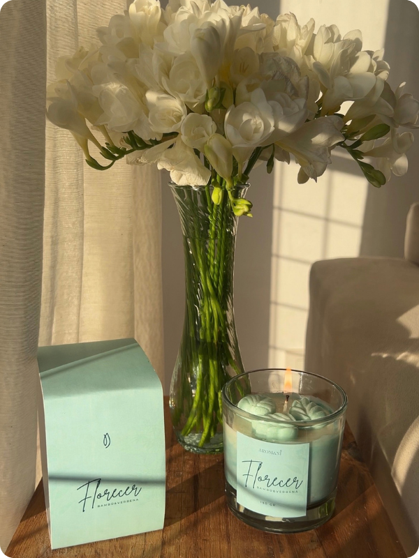Producto - Vela Florecer - Bambú y verbena - 1