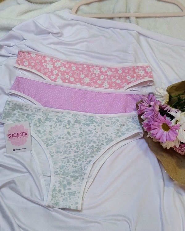 Producto - VEDETINAS DE ALGODÓN ESTAMPADAS - ROSAS, LILA, VERDE