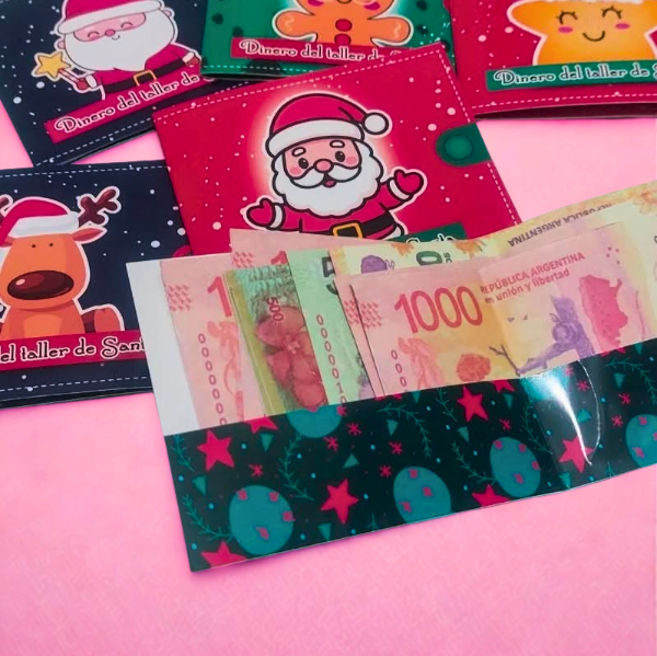 Producto - Billeteras navideñas x6und