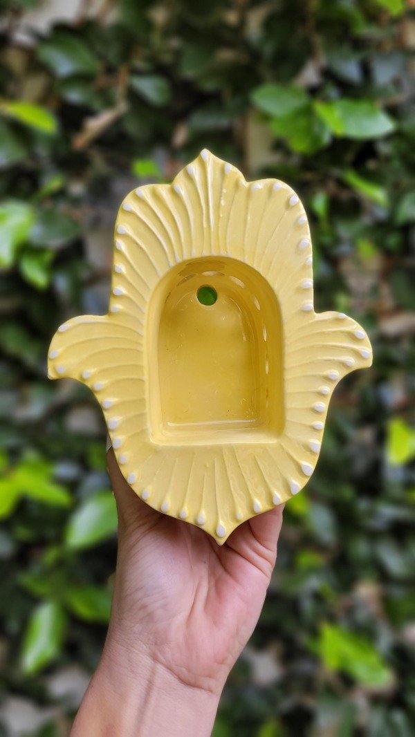 Producto - Luminaria linea Sitara. HAMSA amarilla - 0
