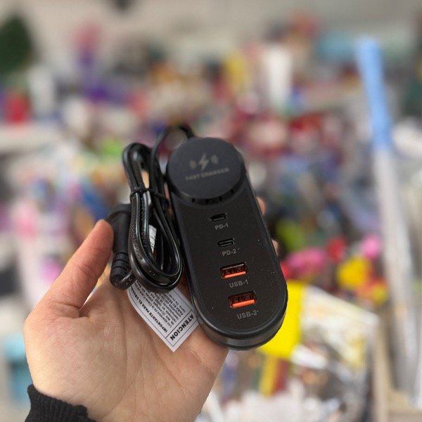 Producto - Zapatilla Multifunción DF-62 5.1A 2PD+2USB con cable Tipo C 7767