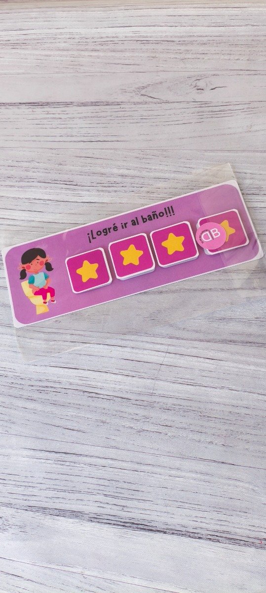 Producto - Panel logre ir al baño! niña