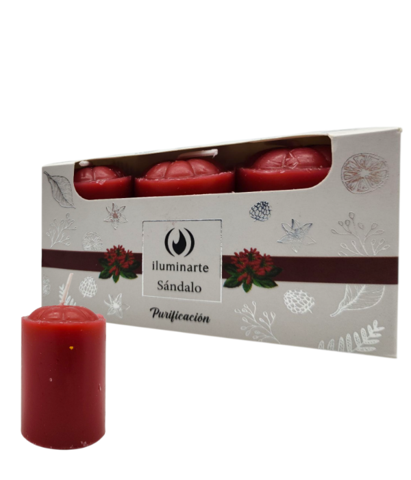Producto - Veloncitos Vintage Aromáticos Iluminarte En Caja X3 - Sándalo