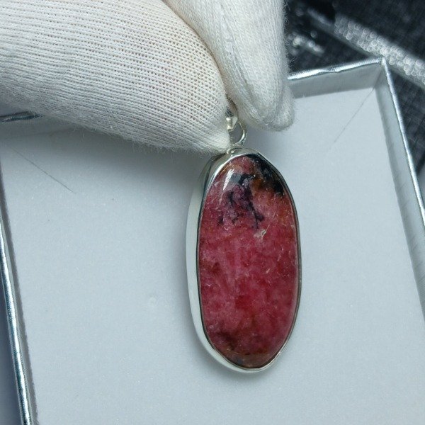 Producto - Dije en Plata 925 con Rodonita (sin cadena) - 0