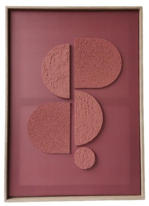 Producto - CUADRO ABSTRACT RELIEF MARSALA