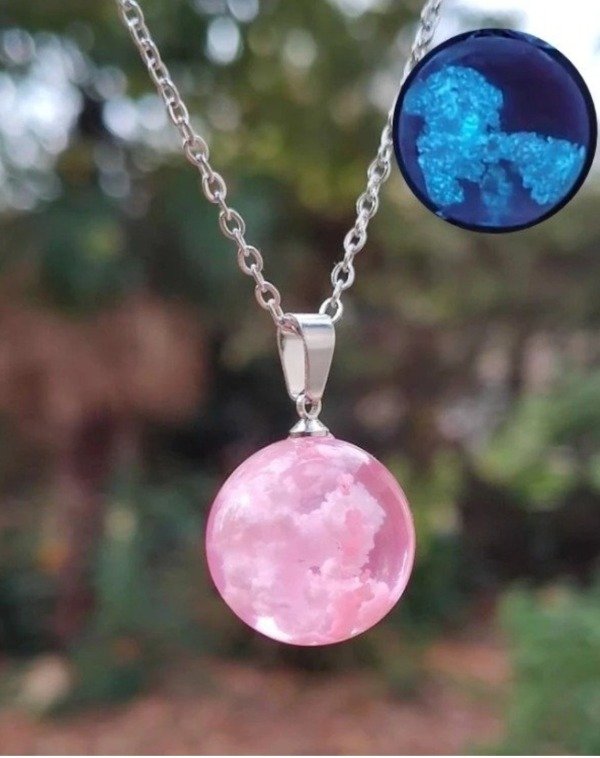 Producto - Collar cielo rosa
