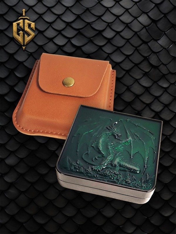 Producto - Set de Dados Spinner Verde y Negro