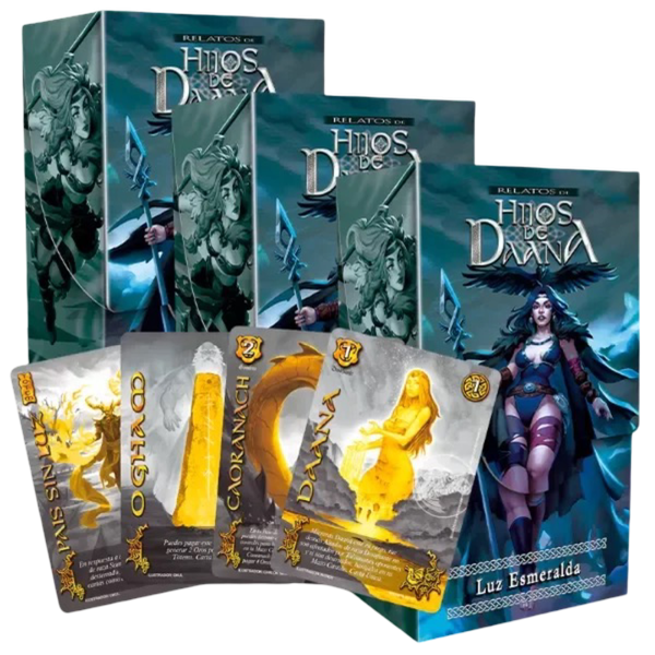 Producto - PREVENTA 3 Relatos de Hijos de Daana - Luz Esmeralda + 2 cartas secretas al azar