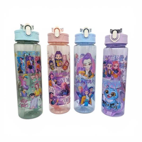 Producto - Botella Guerreras K-Pop Demon Hunters Transparente