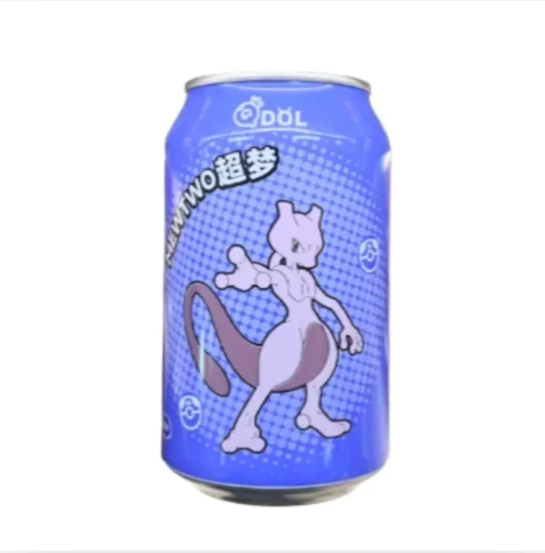 Producto - Gaseosa QDOL Edicion Pokemon Mewtwo Sabor Jengibre con Limon 330ml