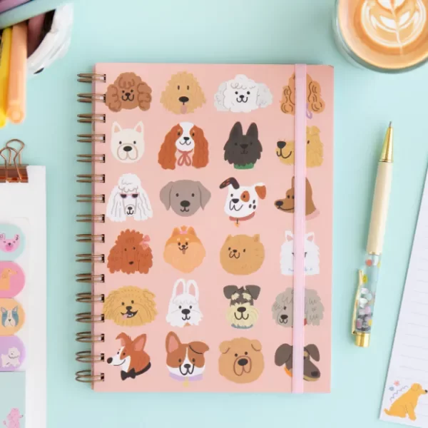 Producto - Cuaderno a5 anillado - perritos!