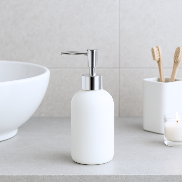 Producto - DISPENSER DE VIDRIO FULL BLANCO LISO