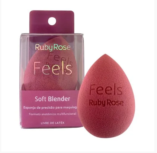 Producto - Esponja de Maquillaje Soft Blender Feels  Ruby Rose 1 unidad