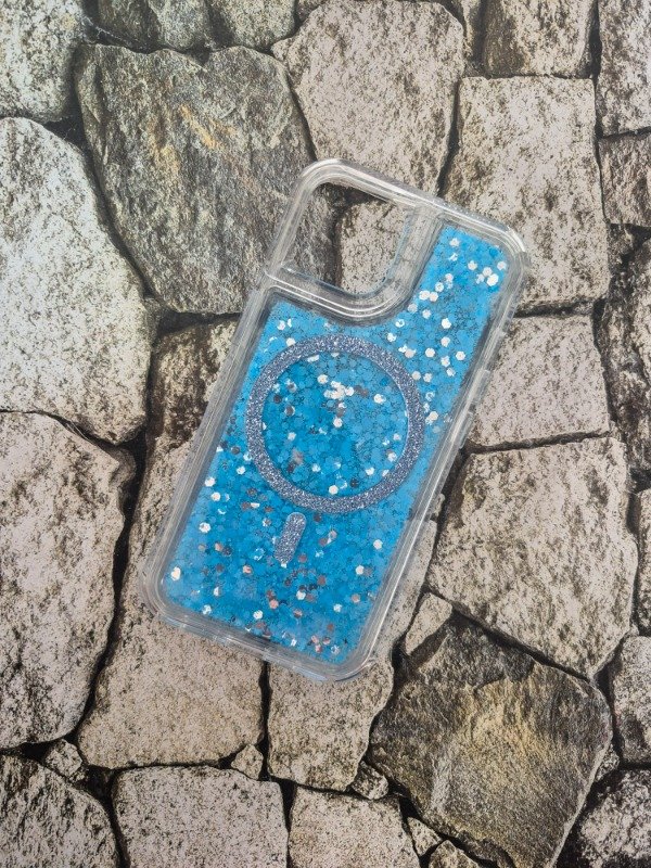 Producto - Funda bumper glam MagSafe Iphone 13 celeste