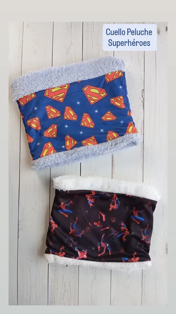 Producto - CUELLO PELUCHE SUPERHÉROES