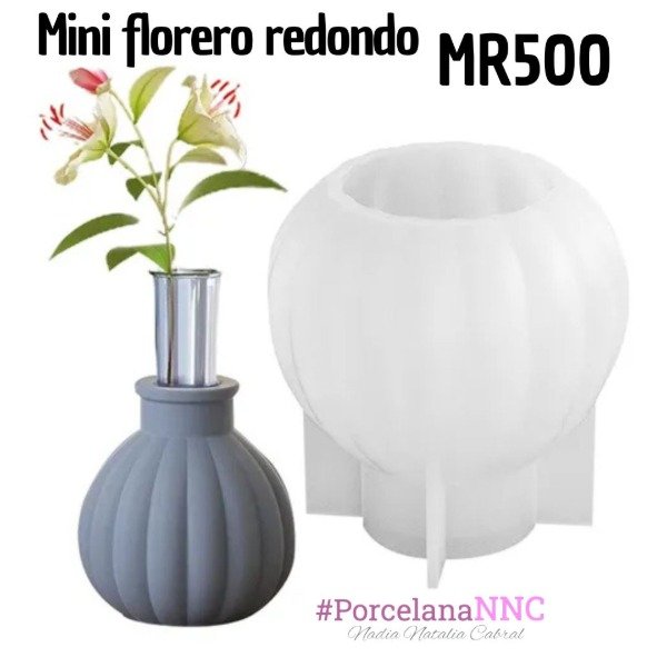Producto - Molde mini florero redondo rayado MR500