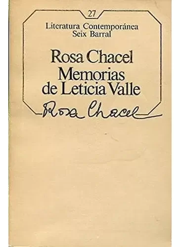 Producto - Memorias de Leticia Valle (usado) - Rosa Chacel