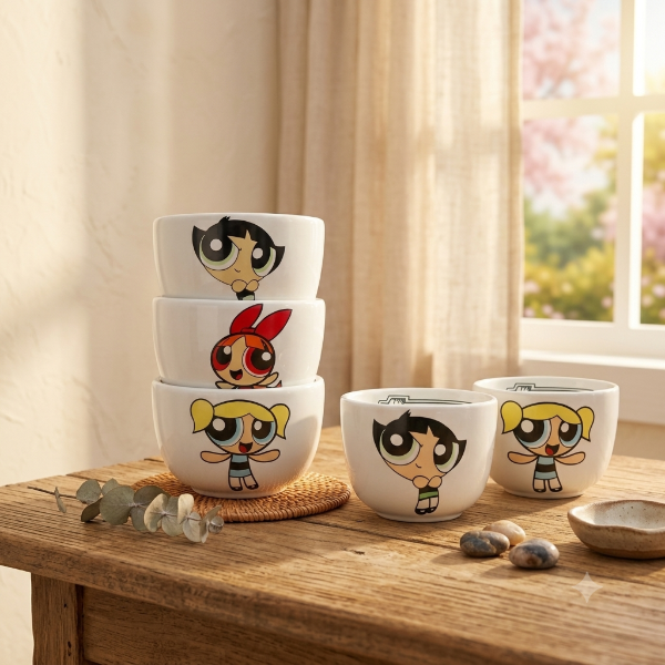 Producto - Set de 3 Bowls Cerealeros Chicas Superpoderosas