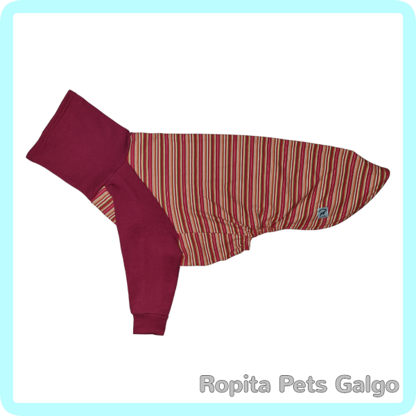 Producto - Polera Cordoba Rallas bordo (Talles Chicos)