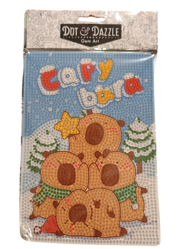 Producto - Pintura de diamantes Capibara Navidad