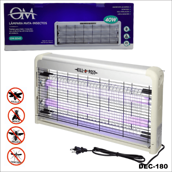 Producto - LAMPARA MATA INSECTOS - MOSQUITOS 40W OM-3040 220V