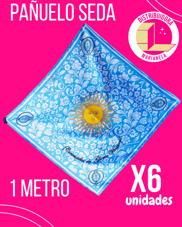 Producto - Pañuelo Seda 1 M Diseños Regionales - Pack x6 unidades