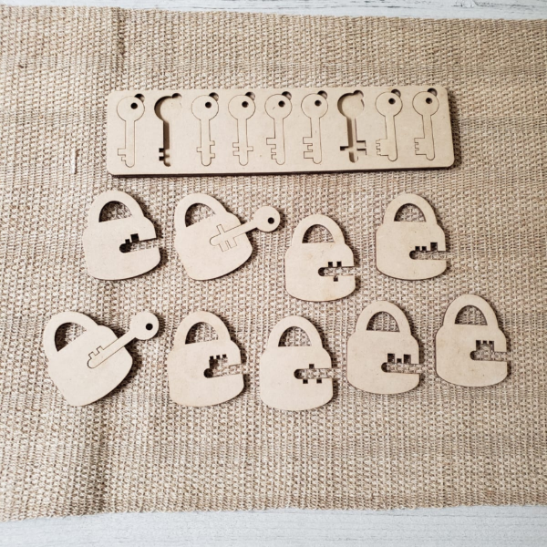 Producto - Juego llaves de encastre - mdf 3mm