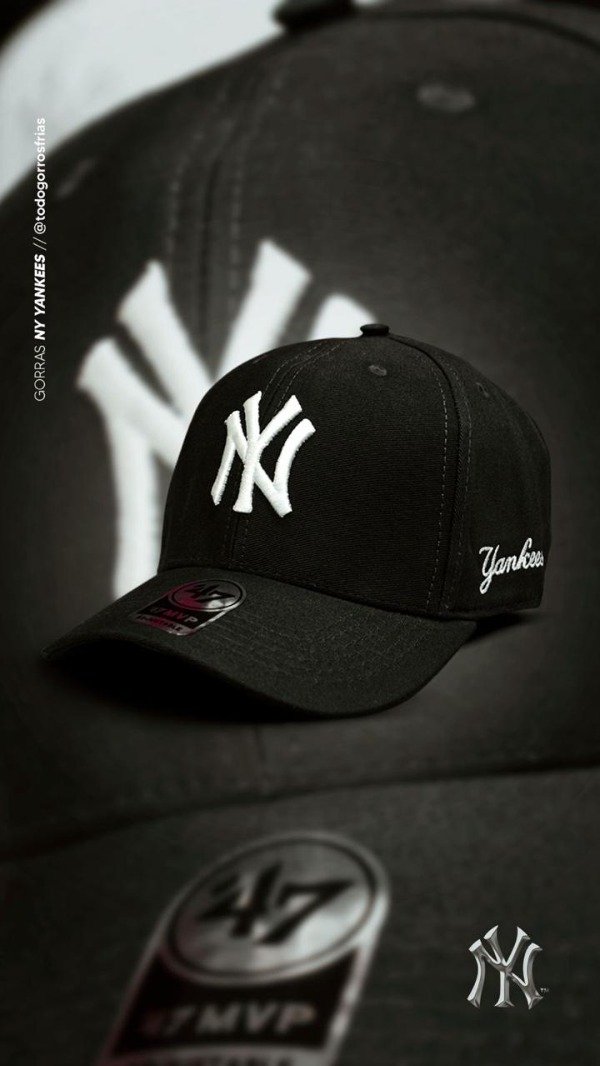 Producto - GORRA NEW YORK CLASICA NEGRA LOGO BLANCO