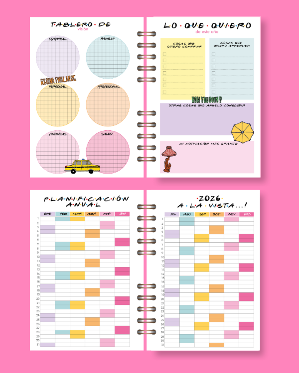Producto - AGENDA FRIENDS - semana a la vista - 4