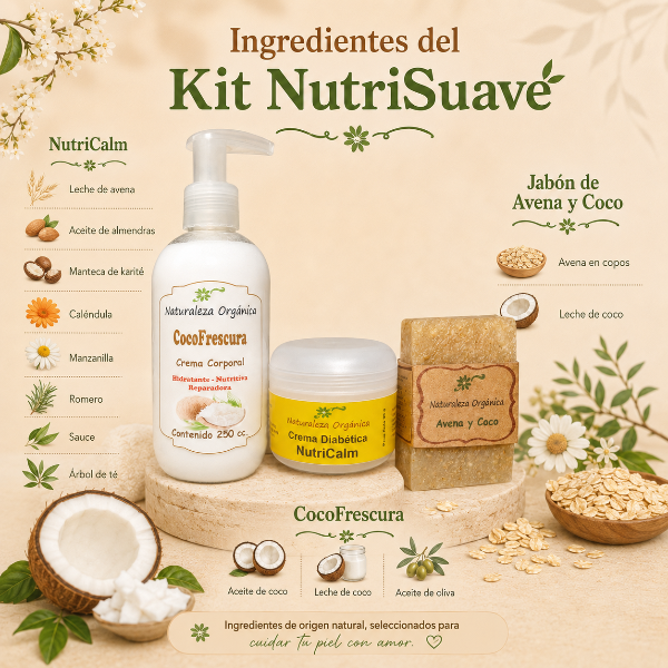Producto - Kit NutriSuave - Cuidado natural para piel sensible y exigente - 2