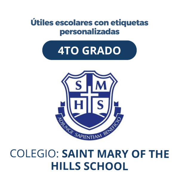 Producto - Caja Escolar - Colegio SAINT MARY OF THE HILLS SCHOOL - 4TO GRADO