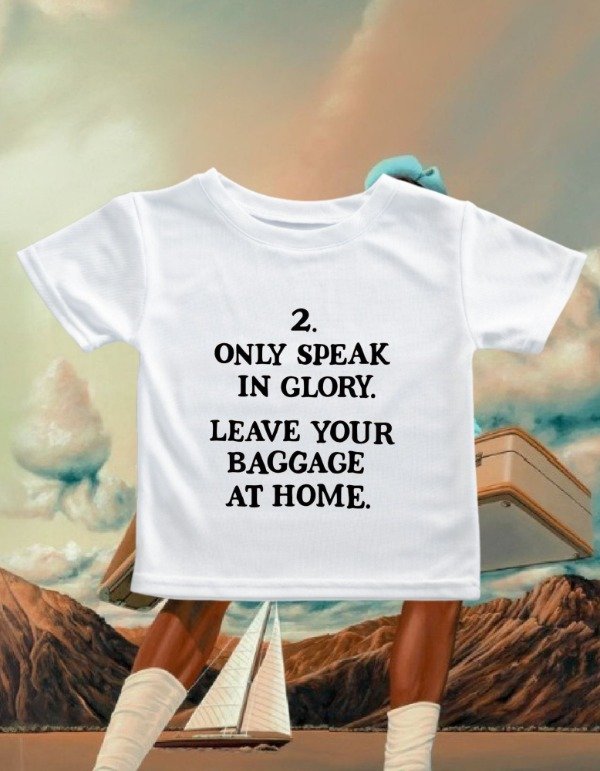 Producto - 2 - only speak in glory - match baby tee