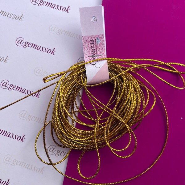 Producto - Cordón Lurex dorado