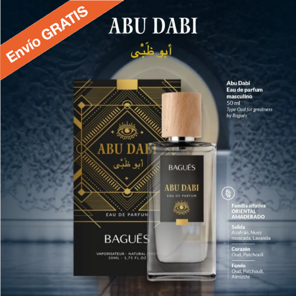 Producto - Perfume Árabe Masculino "Abu Dabi" Bagues 50 ml