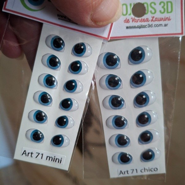 Producto - Ojitos 3D autoadhesivos Art 71 VL