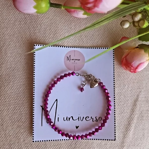 Producto - Pulsera esclava fucsia