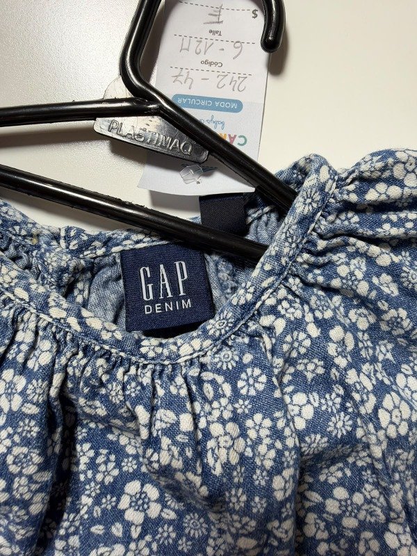 Producto - Vestido denim floral Gap 6-12 meses - 3