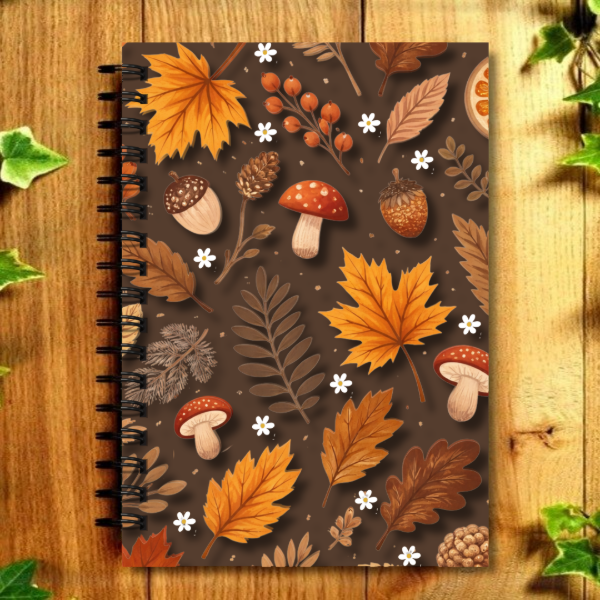 Producto - ECO CUADERNO - "Otoño Oscuro" 80 Hojas de 15x21 cm