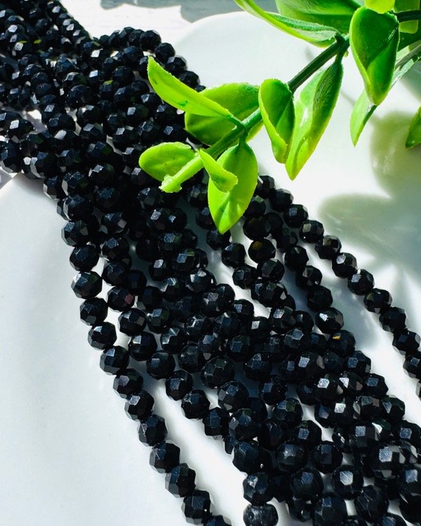 Producto - TIRA CRISTAL DE ROCA NEGRO 4MM