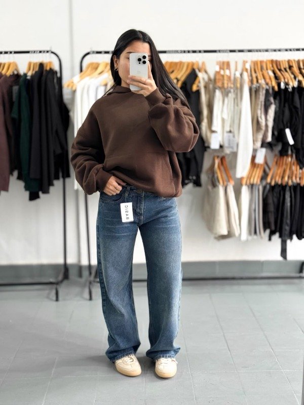 Producto - Jean Wide Leg Atlas tiro medio azul oxido