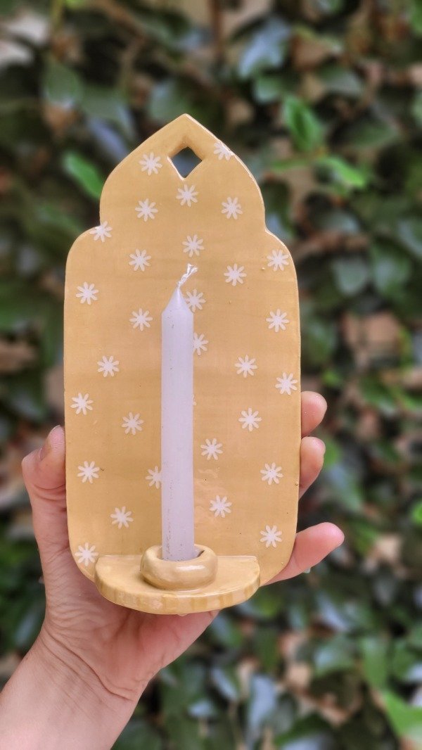 Producto - Candelero linea Jaipur. Ocre