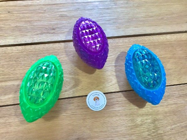 Producto - Pelota con chifle y luces rugby