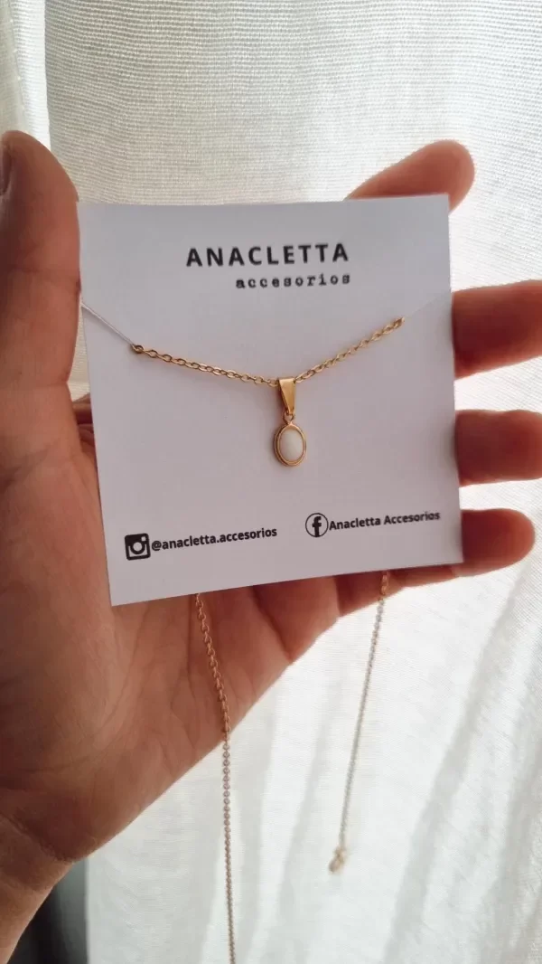 Producto - Gargantilla perlita blanca enchapado en oro