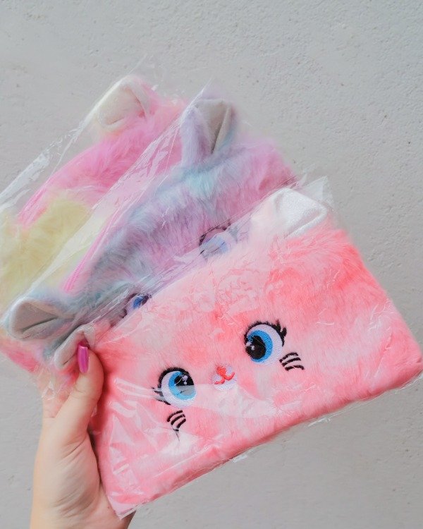 Producto - Cartuchera peludita gatito