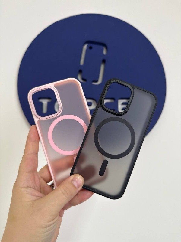 Producto - FUNDA CROMADA ESMERILADA MAGSAFE IPHONE 16