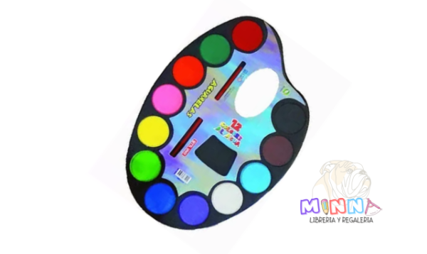 Producto - Acuarela 12 Colores útil uno