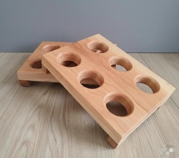 Producto - Huevera madera