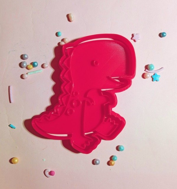 Producto - Cortante 3D con sello dinosaurio 4