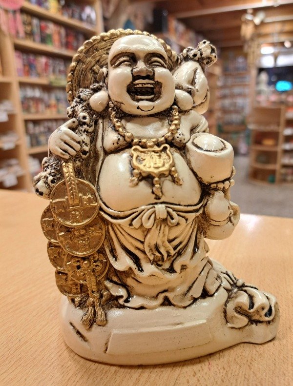 Producto - Buda Abundancia sobre bolsa con monedas